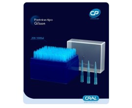 Ponteira Tipo Gilson 200-1000 Ul Em Rack Estéril - 100 Unid - 181727E - Cral